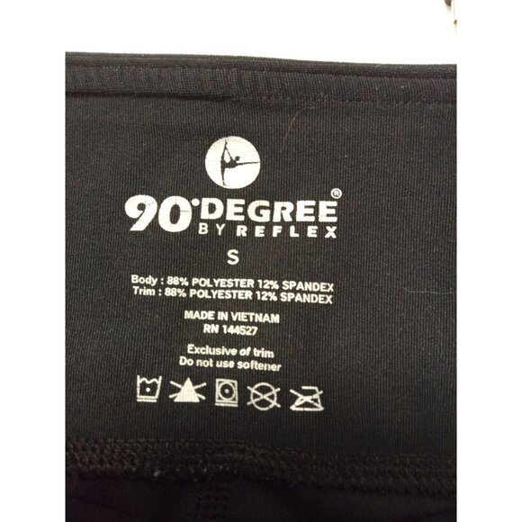90 Degree by Reflex Womans Junior Black Leggings Size Small - Picture 5 of 5